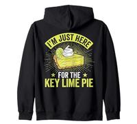 Estoy aquí para el Amante de la pastelería Vintage Key Lime Pie Sudadera con Capucha