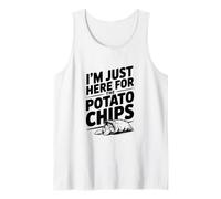 Estoy aquí para el Amante de los bocadillos Divertidos de Las Papas Fritas Camiseta sin Mangas