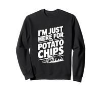 Estoy aquí para el Amante de los bocadillos Divertidos de Las Papas Fritas Sudadera