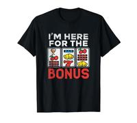 Estoy aquí para el Bono de Casino Juego Las Vegas Trip Party Camiseta gráfica económica, Hombre, Negro, L