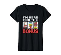 Estoy aquí para el Bono de Casino Juego Las Vegas Trip Party Camiseta gráfica económica, Mujer, Negro, XS