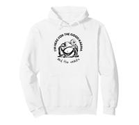 Estoy aquí para el Buen Karma y los bocadillos Fat Buddha Laugh Sudadera con Capucha