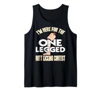 Estoy aquí para el Concurso de Patadas con una Pierna Sola Camiseta sin Mangas