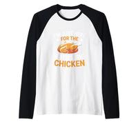Estoy aquí para el Día de Acción de Gracias de pollo asado Camiseta Manga Raglan