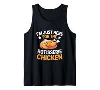Estoy aquí para el Día de Acción de Gracias de pollo asado Camiseta sin Mangas