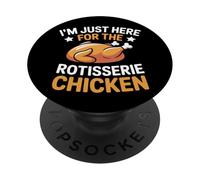 Estoy aquí para el Día de Acción de Gracias de pollo asado PopSockets PopGrip Adhesivo