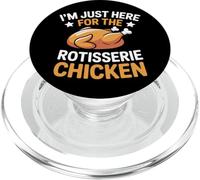 Estoy aquí para el Día de Acción de Gracias de pollo asado PopSockets PopGrip para MagSafe