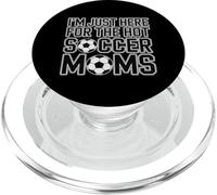 Estoy aquí para el fútbol Caliente mamás Divertido mamá fútbol PopSockets PopGrip para MagSafe