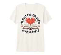 Estoy aquí para el Gusano de Biblioteca del Partido de Lectura silenci Camiseta Premium