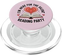 Estoy aquí para el Gusano de Biblioteca del Partido de Lectura silenci PopSockets PopGrip para MagSafe