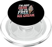 Estoy aquí para el helado gratis divertido postre PopSockets PopGrip para MagSafe
