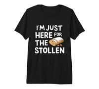 Estoy aquí para el mazapán de Pan navideño alemán Stollen Camiseta Premium