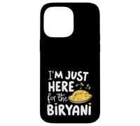 Estoy aquí para el Plato de arroz Picante de Comida India Biryani Carcasa para iPhone 14 Pro MAX