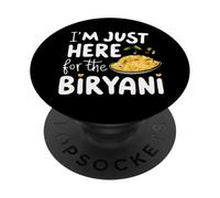 Estoy aquí para el Plato de arroz Picante de Comida India Biryani PopSockets PopGrip Adhesivo
