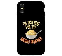Estoy aquí para el puré de papas Divertido Día de Acción de Gracias Carcasa para iPhone X/XS