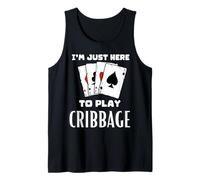 Estoy aquí para Jugar a Cribbage Camiseta sin Mangas