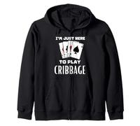 Estoy aquí para Jugar a Cribbage Sudadera con Capucha