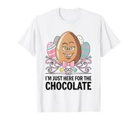 Estoy aquí para la caza de huevos de chocolate del día de Pascua Camiseta