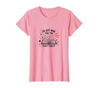 Estoy aquí para la Lectura del Gusano de Biblioteca de la Trama Twist Camiseta, Mujer, Rosado, M