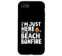 Estoy aquí para la Playa Hoguera Océano Puesta del Sol Fogata Carcasa para iPhone SE (2020) / 7/8