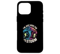 Estoy aquí para la tormenta Carcasa para iPhone 16 Pro MAX