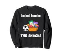 Estoy aquí para los bocadillos Fiesta Divertida de Ver fútbol Sudadera