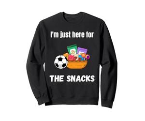 Estoy aquí para los bocadillos Fiesta Divertida de Ver fútbol Sudadera
