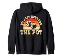 Estoy aquí para los dados y la puesta del sol Sudadera con Capucha