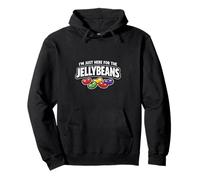 Estoy aquí para los Dulces de Pascua Divertido Humor de Caramelo de Pascua Sudadera con Capucha