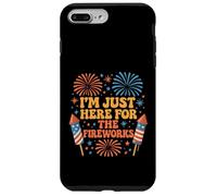 Estoy aquí para los fuegos artificiales 4 de julio parejas emparejadas Carcasa para iPhone 7 Plus/8 Plus