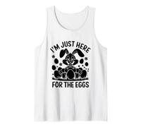 Estoy aquí para los huevos Caza de chocolate con huevos del día de Pascua Camiseta sin Mangas