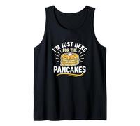 Estoy aquí para los panqueques Desayuno Comida Amante de los panqueques Camiseta sin Mangas