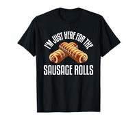 Estoy aquí para los Rollos de Salchicha Comedor de Alimentos Amante de Las Salchichas Camiseta