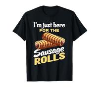 Estoy aquí para los Rollos de Salchicha Comedor de Alimentos Amante de Las Salchichas Camiseta