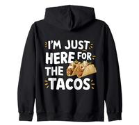 Estoy aquí para los Tacos Humor de Comida callejera Mexicana Divertida Sudadera con Capucha