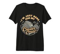 Estoy aquí para mi montaña Rusa Camiseta Premium