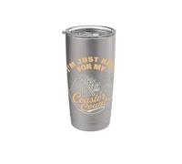 Estoy aquí para mi montaña rusa Vaso térmico de acero inoxidable de doble pared