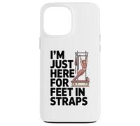 Estoy aquí para pies en Correas Pilates Lover Pilates Carcasa para iPhone 13 Pro MAX