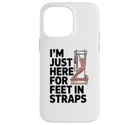 Estoy aquí para pies en Correas Pilates Lover Pilates Carcasa para iPhone 14 Pro MAX