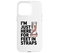 Estoy aquí para pies en Correas Pilates Lover Pilates Carcasa para iPhone 15 Pro MAX