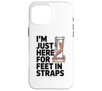 Estoy aquí para pies en Correas Pilates Lover Pilates Carcasa para iPhone 16 Pro MAX
