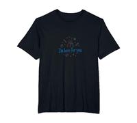 Estoy aquí para ti. Regalo de Apoyo para un Amigo de la Escuela Camiseta, Hombre Tallas Grandes, Negro, 4X Alto