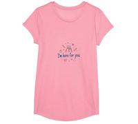 Estoy aquí para ti. Regalo de Apoyo para un Amigo de la Escuela Camiseta, Niñas, Rosado, Mediano