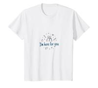 Estoy aquí para ti. Regalo de Apoyo para un Amigo de la Escuela Camiseta, Niños, Blanco, 2 años
