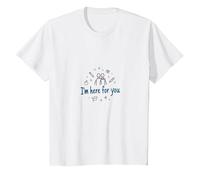 Estoy aquí para ti. Regalo de Apoyo para un Amigo de la Escuela Camiseta, Niños, Blanco, 3 años