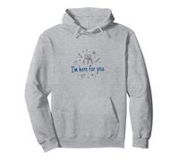 Estoy aquí para ti. Regalo de Apoyo para un Amigo de la Escuela Sudadera con Capucha, Unisex para Adultos, Gris Jaspeado, S