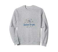 Estoy aquí para ti. Regalo de Apoyo para un Amigo de la Escuela Sudadera, Unisex para Adultos, Gris Jaspeado, L