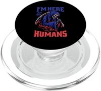 Estoy aquí por los Humanos: Grim Reaper PopSockets PopGrip para MagSafe