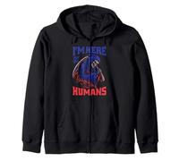 Estoy aquí por los Humanos: Grim Reaper Sudadera con Capucha