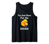 Estoy aquí por los Patos Cruisin Huntin Hidin Findin Camiseta sin Mangas